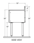 Glastender C-DBA-18 Underbar Drain Workboard Unit