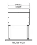 Glastender C-DBB-12 Underbar Drain Workboard Unit