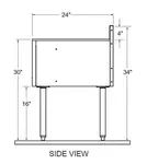 Glastender C-DBB-12 Underbar Drain Workboard Unit