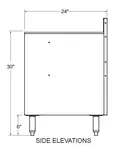 Glastender C-DBG3-18 Underbar Glass Rack Storage Unit