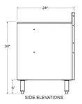 Glastender C-DBG3-24 Underbar Glass Rack Storage Unit