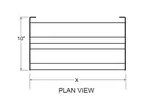 Glastender C-DR-12 Speed Rail / Rack