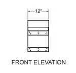 Glastender C-DW-12 Underbar Add-On Unit