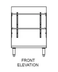 Glastender C-GRA-24 Underbar Glass Rack Storage Unit