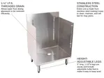 Glastender C-GRA-24 Underbar Glass Rack Storage Unit