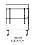 Glastender C-GRB-24 Underbar Glass Rack Storage Unit