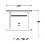 Glastender C-GRB-24 Underbar Glass Rack Storage Unit