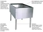 Glastender C-IB-38X24 Underbar Ice Bin/Cocktail Station, Pass-Thru