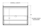 Glastender C-IBA-18-ED Underbar Ice Bin/Cocktail Unit