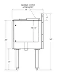 Glastender C-IBA-18-ED Underbar Ice Bin/Cocktail Unit