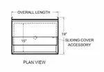 Glastender C-IBA-30-CP10 Underbar Ice Bin/Cocktail Unit