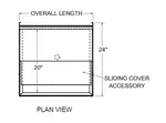 Glastender C-IBB-12 Underbar Ice Bin/Cocktail Unit