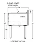 Glastender C-IBB-30-CP10 Underbar Ice Bin/Cocktail Unit