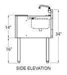 Glastender C-MFT-20 Underbar Sink Units