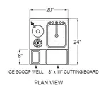 Glastender C-MFT-20 Underbar Sink Units