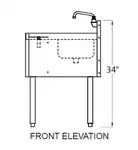 Glastender C-MRS-12 Underbar Sink Units