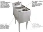 Glastender C-MTS-14 Underbar Sink Units