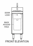 Glastender C-SC-12 Underbar Waste Cabinet, Wet & Dry