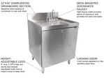 Glastender C-SC-24R Underbar Waste Cabinet, Wet & Dry
