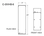 Glastender C-SMHB-6 Underbar Add-On Unit