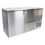 Glastender C1FB60 Back Bar Cabinet, Refrigerated