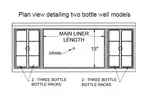 Glastender CBA-30L Underbar Ice Bin/Cocktail Station, Bottle Well Bin