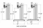 Glastender CT-1-MF Draft Beer / Wine Dispensing Tower