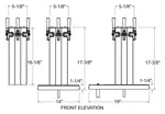 Glastender CT-1-MFR Draft Beer / Wine Dispensing Tower