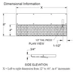 Glastender DR-IC45 Drip Tray, Parts & Accessories