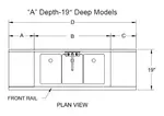 Glastender DSA-36R-S Underbar Sink Units