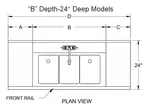 Glastender FSB-66L-S Underbar Sink Units