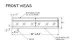 Glastender GDU-16X24 Ice Display, Bar