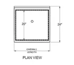 Glastender IBB-6 Underbar Ice Bin/Cocktail Unit