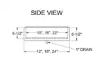 Glastender IDU-18X42 Ice Display, Bar