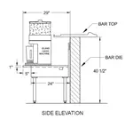 Glastender IOS-18 Underbar Blender Station