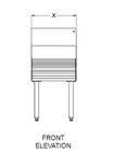 Glastender LDA-12D Underbar Bottle Storage Display Unit