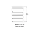 Glastender LDA-12D Underbar Bottle Storage Display Unit