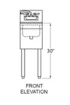 Glastender MFS-12 Underbar Sink Units