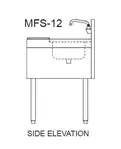 Glastender MFS-12 Underbar Sink Units