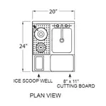 Glastender MFT-20 Underbar Sink Units