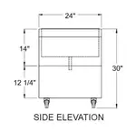 Glastender MIB-36 Underbar Beer Bin, Ice Cooled