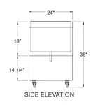 Glastender MIB-36-ED Underbar Beer Bin, Ice Cooled