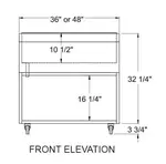 Glastender MIB-36-H Underbar Beer Bin, Ice Cooled