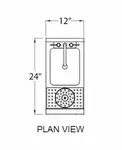 Glastender MRS-12 Underbar Sink Units