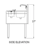 Glastender MTS-14 Underbar Sink Units