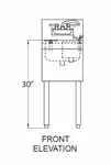 Glastender MTS-14 Underbar Sink Units