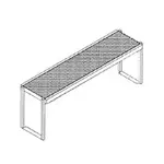 Glastender SOS/SS-48 Overshelf, Table-Mounted