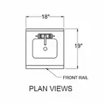 Glastender SWA-18 Underbar Waste Cabinet, Wet & Dry