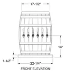 Glastender WB-3-B Draft Beer / Wine Dispensing Tower