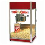 GOLD MEDAL Popcorn Machine, 6 Oz, E-Z ReKleen Kettle, Red/Silver, Metal, P-60 Special, GOLD METAL 2656